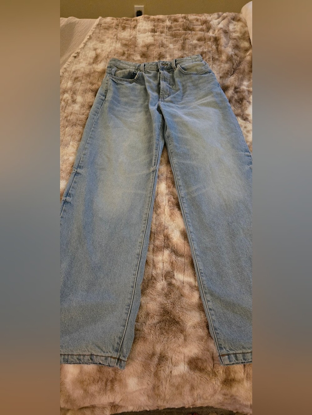 Cotton On 91 Straight Jeans Size 28 Light Wash Relaxed Denim